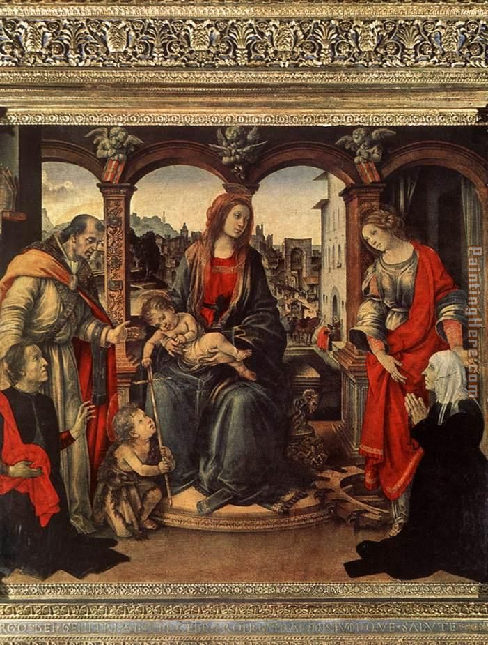 Madonna with Child and Saints painting - Filippino Lippi Madonna with Child and Saints art painting